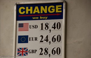 Currency Exchange Sign
