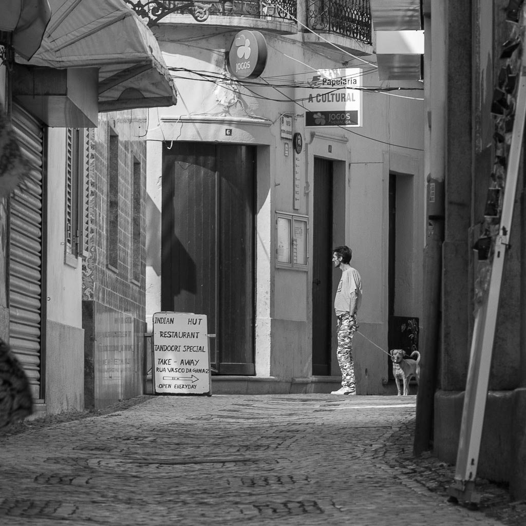Photo Of The Week – Street in Olhão in Portugal Black and White Photography