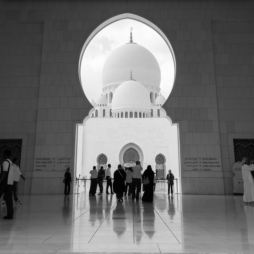 Entrance to Sheikh Zayed Grand Mosque