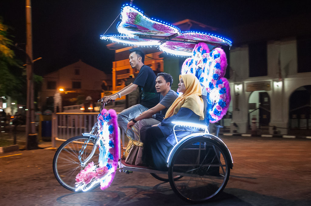 Photo Of The Week – Rickshaw in Melaka in Malaysia Malacca Trishaw