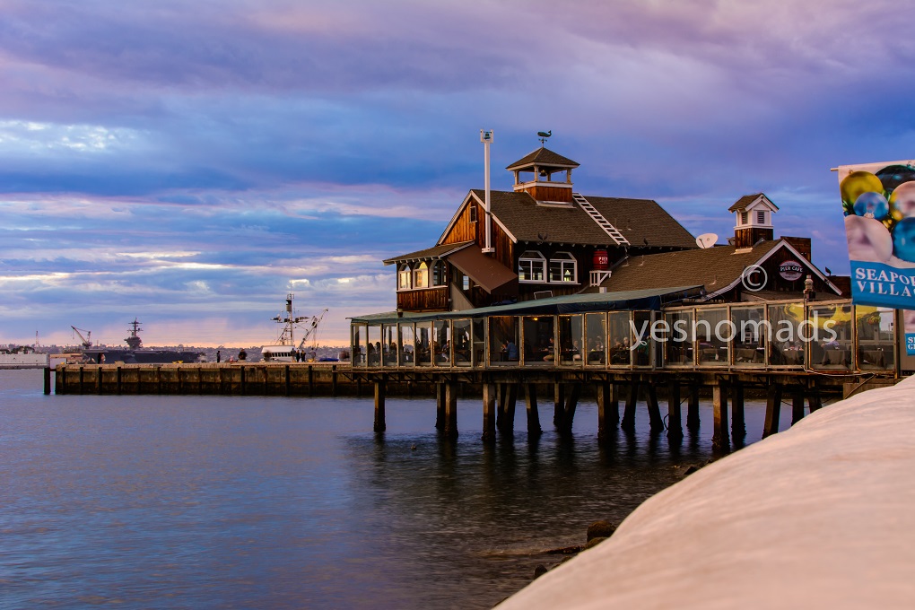 Photo Of The Week – Sunset San Diego Pier Cafe at Seaport Village
